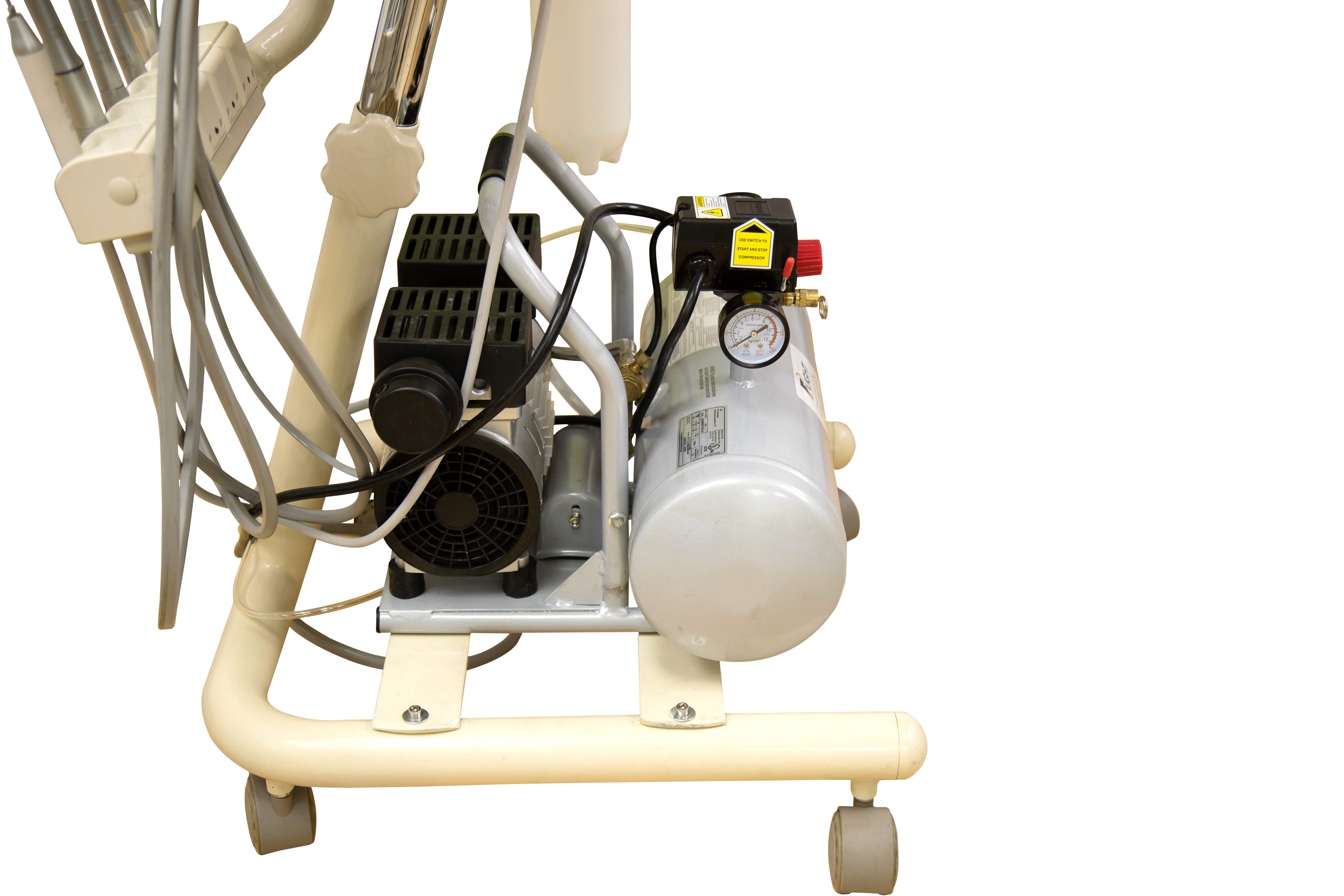 A-Series Doctors Cart with TRAD-2001 and Integrated Compressor