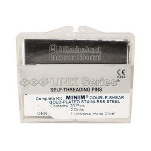 TMS® Link Series® Self-Threading Pins – Minim Single Shear Kits, Gold-Plated Stainless Steel
