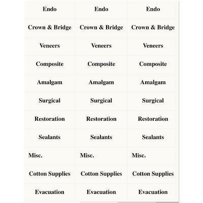 Tub Accessories – Labels, ID Labels