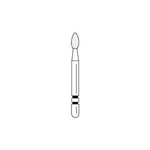 Two Striper® Diamond Burs – FG, Fine, Red, Football, 5/Pkg