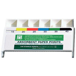Hygenic® White Paper Points – Standard ISO Sized, Drawer Box, 200/Pkg