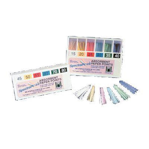 Hygenic® SpectraPoint® Paper Points – Color-Coded, Absorbent, Bulk Package
