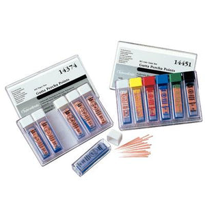Standardized Gutta Percha Points – Assorted Sizes, 6 Vials of 20