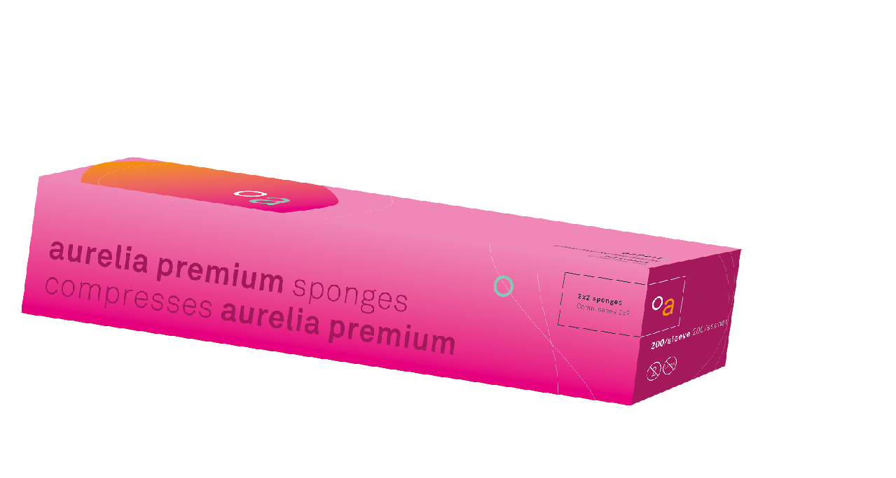 Aurelia 4-Ply Dental Gauze Sponges – Non-Woven, Lint-Free, 5000/Case