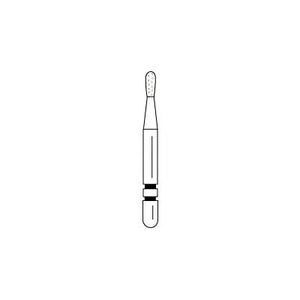 Two Striper® Diamond Burs – FG, Fine, Red, Pear, 5/Pkg
