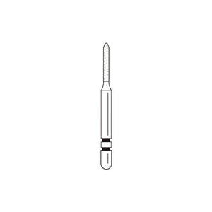 Two Striper® Diamond Burs – FG, Coarse, Green, Cylinder Modified Beveled End, 5/Pkg