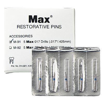 Max® Restorative Drills, 5/Pkg