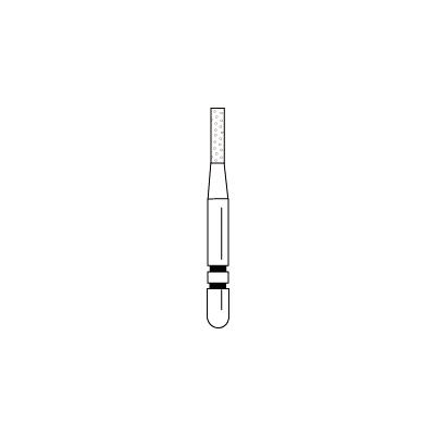 Two Striper® Diamond Burs – FG, Coarse, Green, Cylinder Flat End, 5/Pkg