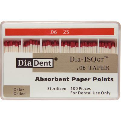 Dia-ISO GT™ Absorbent Paper Points – 0.06 Taper, ISO-GT, 100/Pkg