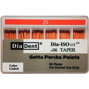 Dia-ISO GT™ Gutta Percha Points – 0.06 Taper, 60/Box