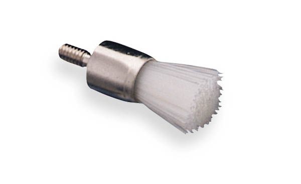 Prophy Soft White Nylon Brushes – Screw Type, Soft, Flat, 144/Pkg