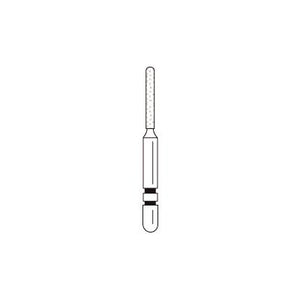 Two Striper® Diamond Burs – FG, Coarse, Green, KS Cylinder Round End, 5/Pkg