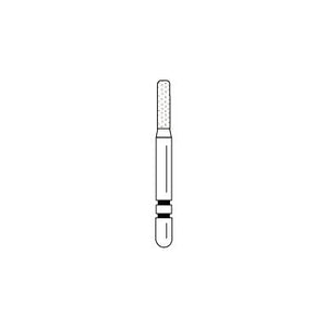 Two Striper® Diamond Burs – FG, Coarse, Green, KS Cylinder Round End, 5/Pkg