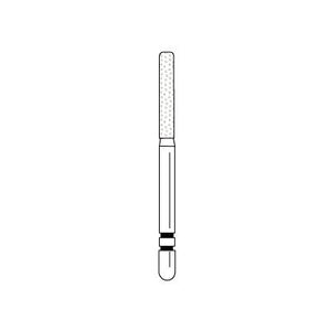 Two Striper® Diamond Burs – FG, Coarse, Green, KS Cylinder Round End, 5/Pkg