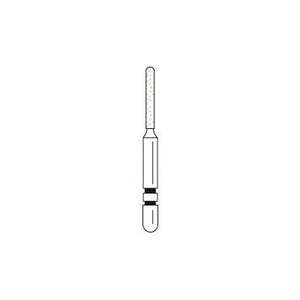 Two Striper® Diamond Burs – FG, Fine, Red, KS Cylinder Round End, 5/Pkg