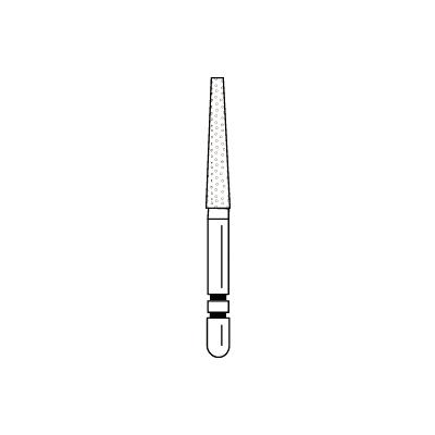 Two Striper® Diamond Burs – FG, Coarse, Green, Taper Flat End, 5/Pkg