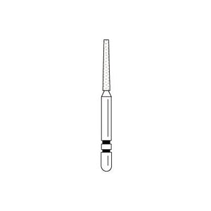 Two Striper® Diamond Burs – FG, Coarse, Green, Taper Flat End, 5/Pkg