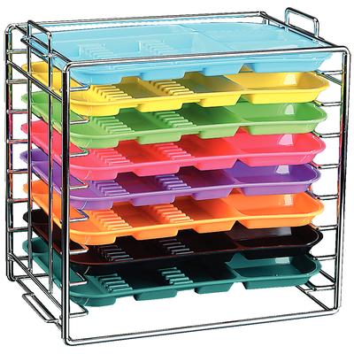 Stackable Tray Rack for Size B Trays with Lids – 14-1/2