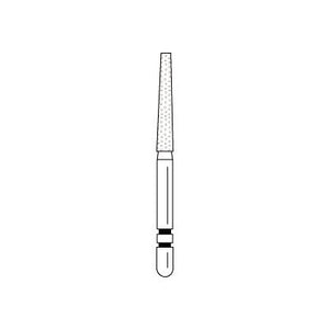 Two Striper® Diamond Burs – FG, Coarse, Green, Taper Flat End, 5/Pkg