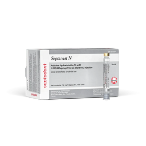 Septanest Articaine HCl 4% Injection – Septodont 50/Box