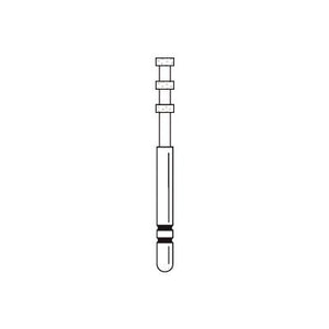 Two Striper® Depth Marker for Veneer Prep Specialty Diamond Burs – FG, Medium, Blue, Groove Cutter, 5/Pkg