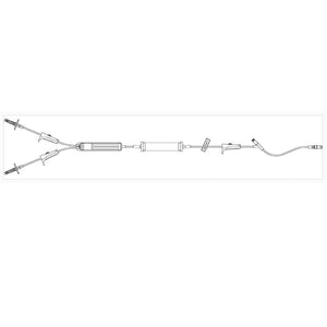Blood Administration Set, Macrobore, Clave™ Y-Site, 200 Micron Filter, Cylinder Pump, 80 Inch