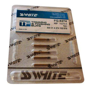 Trimming & Finishing Carbide Burs – 18 Blade FG, 5/Pkg
