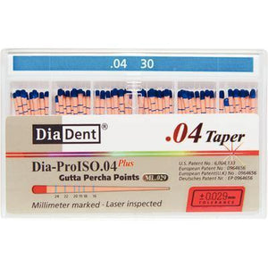 Dia-Pro ISO GT™ Taper Gutta Percha Points – MI.029, 60/Box