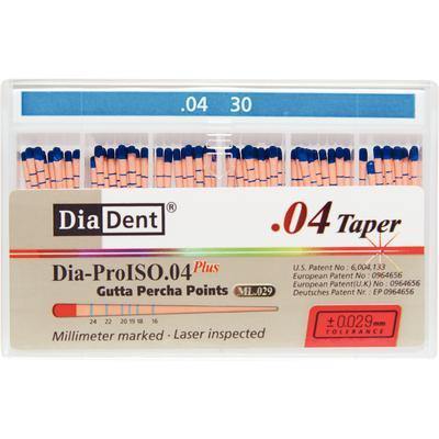 Dia-Pro ISO GT™ Taper Gutta Percha Points – MI.029, 60/Box