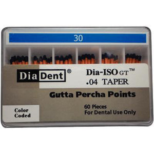 Dia-ISO GT™ Gutta Percha Points – 0.04 Taper, Slide Package 60/Box