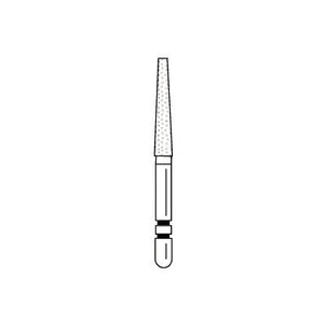 Two Striper® Diamond Burs – FG, Fine, Red, Taper Flat End, 5/Pkg