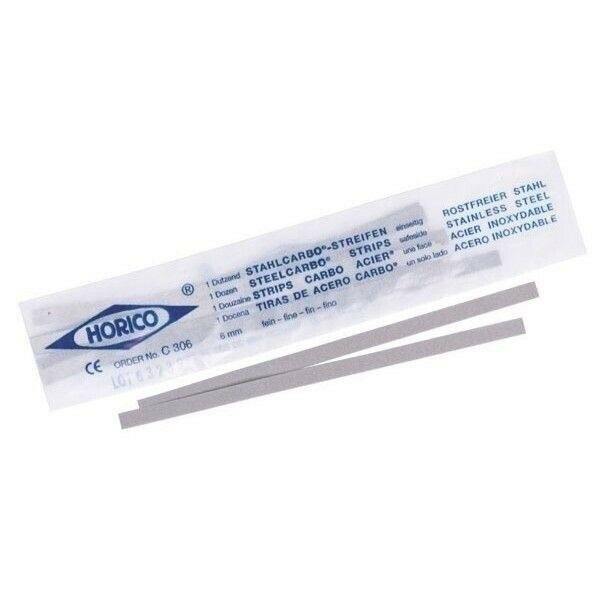 Horico Steel Carbon Abrasive Strips, 12/Pack