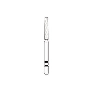 Two Striper® Diamond Burs – FG, Fine, Red, KR Taper Flat End, 5/Pkg