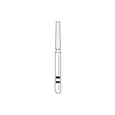 Two Striper® Diamond Burs – FG, Fine, Red, KR Taper Flat End, 5/Pkg