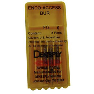 Endo-Access Stainless Steel Burs – FG, 10.0 mm Length, 3/Pkg