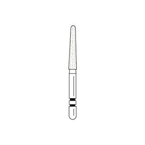 Two Striper® Diamond Burs – FG, Coarse, Green, Taper Round End, 5/Pkg