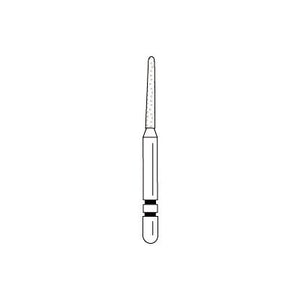 Two Striper® Diamond Burs – FG, Coarse, Green, Taper Round End, 5/Pkg