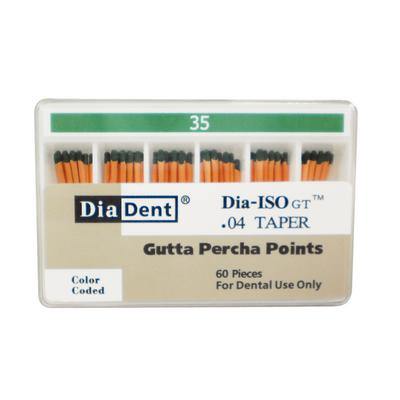 Dia-ISO GT™ Gutta Percha Points – 0.04 Taper, Slide Package 60/Box