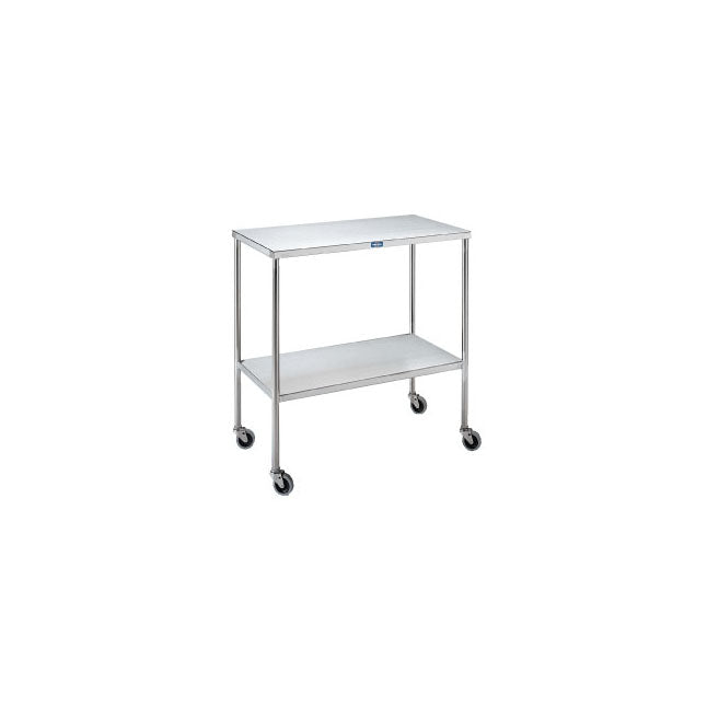 Instrument Table, Mid Size, With Shelf, Stainless Steel, W36