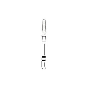 Two Striper® Diamond Burs – FG, Coarse, Green, Taper Round End, 5/Pkg