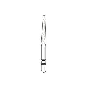Two Striper® Diamond Burs – FG, Coarse, Green, Taper Round End, 5/Pkg