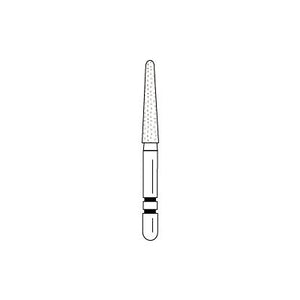 Two Striper® Diamond Burs – FG, Fine, Red, Taper Round End, 5/Pkg