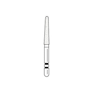 Two Striper® Diamond Burs – FG, Fine, Red, Taper Round End, 5/Pkg