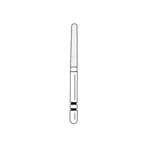 Two Striper® Diamond Burs – FG, Fine, Red, Taper Round End, 5/Pkg