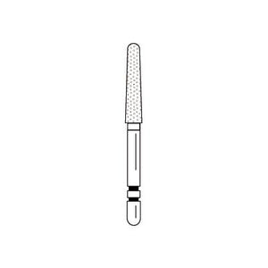Two Striper® Diamond Burs – FG, Fine, Red, Taper Round End, 5/Pkg