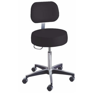 Exam Stool, Pneumatic, with Back