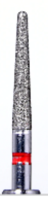 Diamond Bur, Round End Taper 10/pk