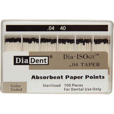 Dia-ISO GT™ Absorbent Paper Points – 0.04 Taper, ISO-GT, 100/Pkg