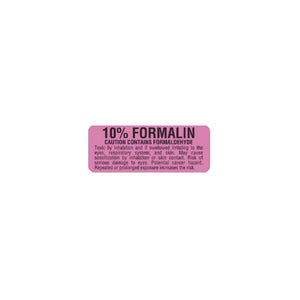 Laboratory Label, 10% Formalin, W7/8