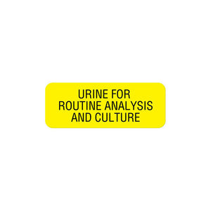 Laboratory Label, Urine, W5/16